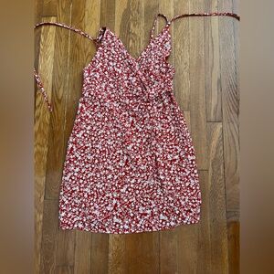 HYFVE Burnt Orange Floral Mini Strappy Dress